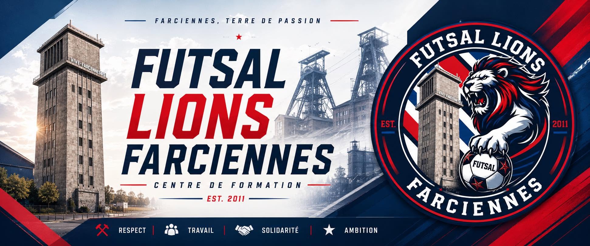 Banner Futsal Lions Farciennes